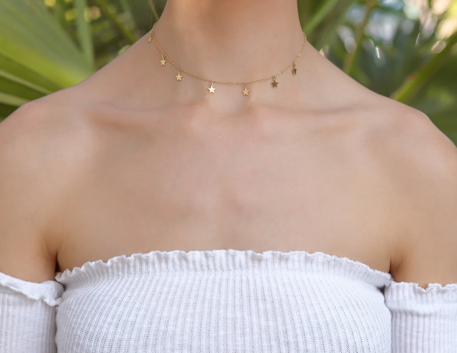 Collier Choker des étoiles 🌟 en or 18 carats